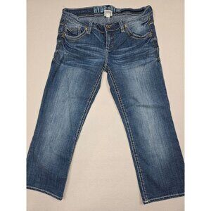 Hydraulic Y2K Vintage Blue Denim Jeans Size 7/8 Cropped